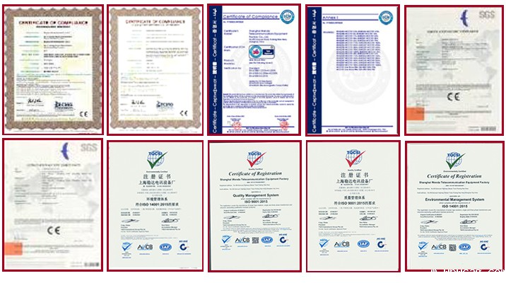 权威认证：本厂已通过ISO9001:2015国际质量管理体系认证、本厂已通过ISO14001:2015环境管理体系认证、产品符合CE标准
